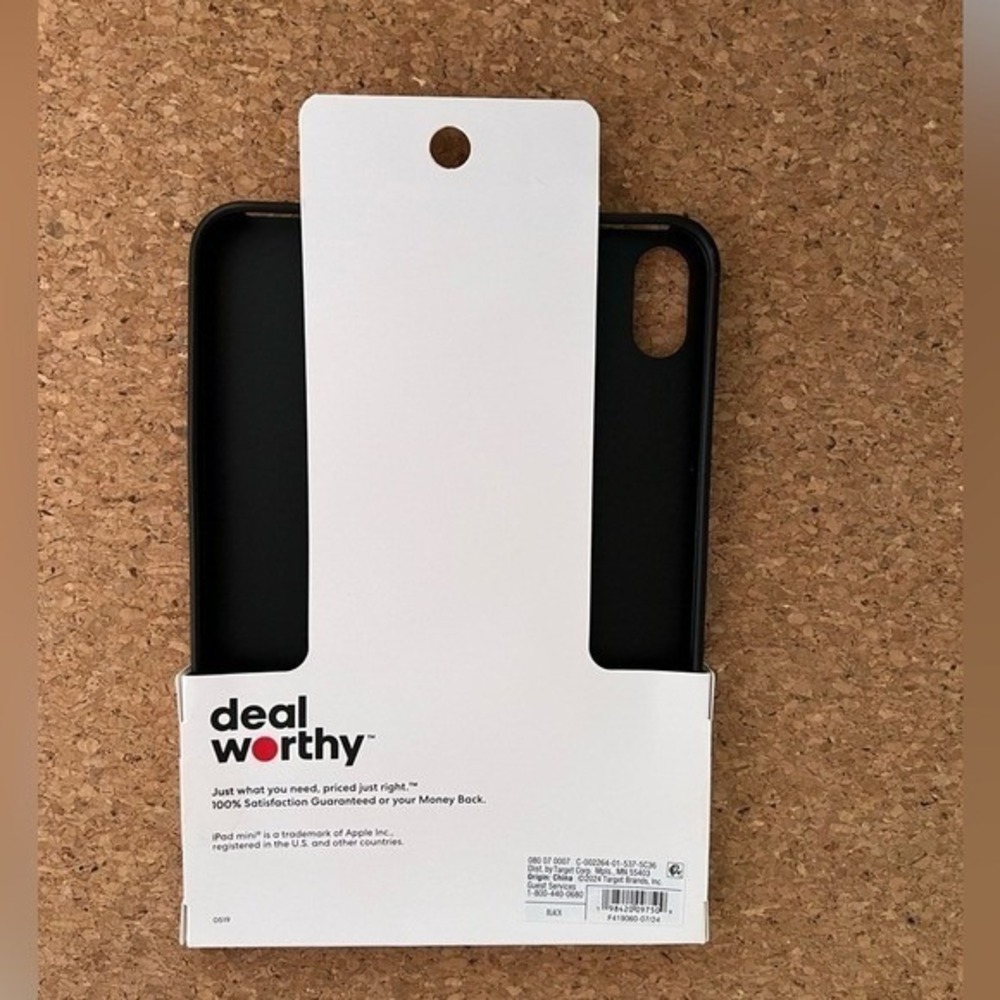 Dealworthy Tablet Case iPad‎ mini 6th Gen Black NEW Slim Matte Cover F419060